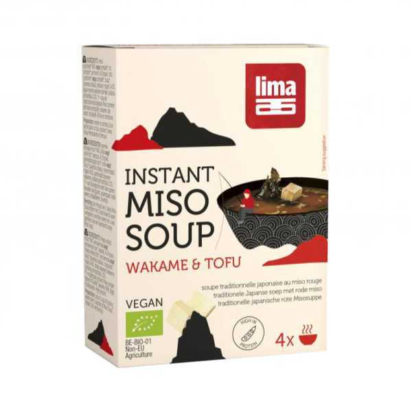 Instant miso soup wakame tofu