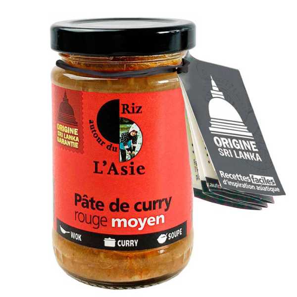 Pâte de curry rouge moyen